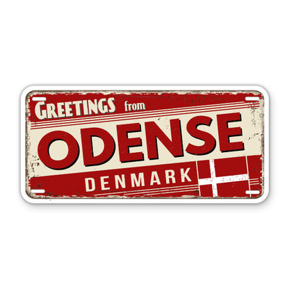 Greetings from Odense Denmark Sticker