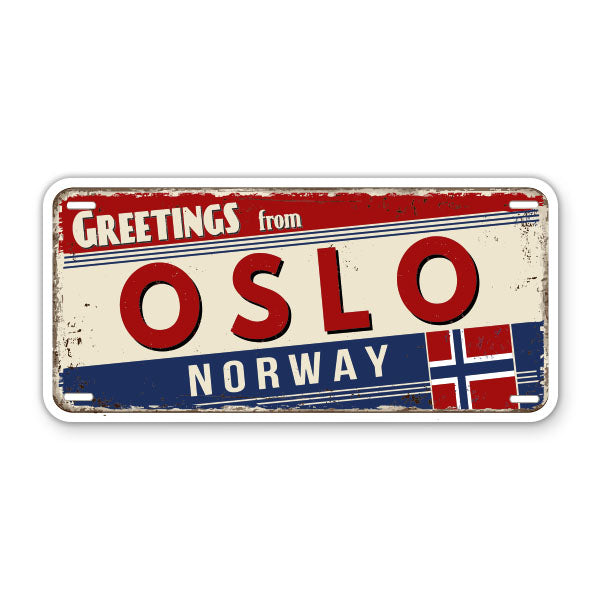 Greetings from Oslo Norway Sticker