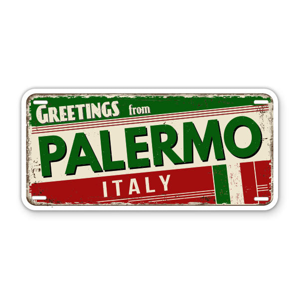 Greetings from Palermo Italy Sticker