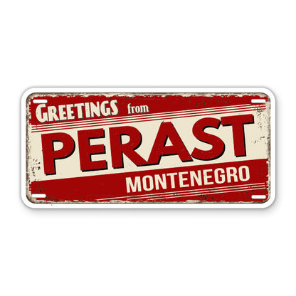 Greetings from Perast Montenegro Sticker