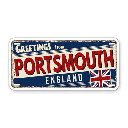 Greetings from Portsmouth England Sticker