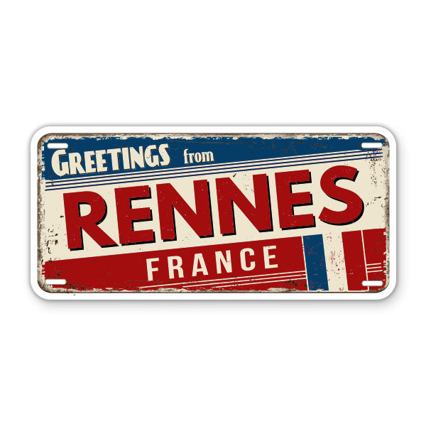 Greetings from Rennes France Sticker