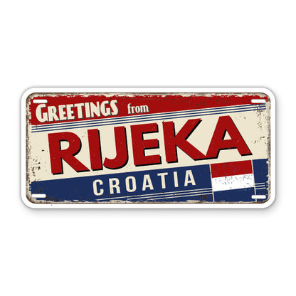 Greetings from Rijeka Croatia Sticker