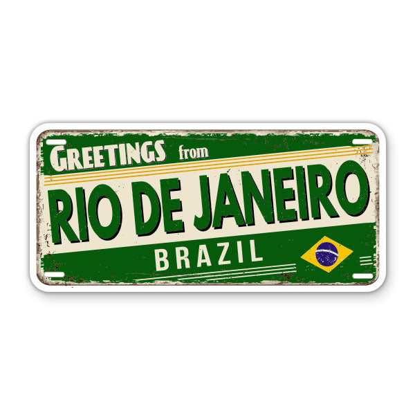 Greetings from Rio De Janeiro Brazil Sticker