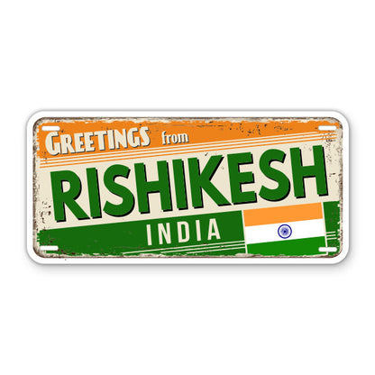 Greetings from Rishikesh India Sticker
