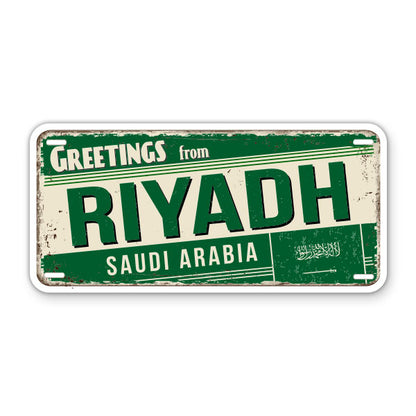 Greetings from Riyadh Saudi Arabia Sticker