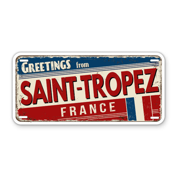 Greetings from Saint Tropez France Sticker