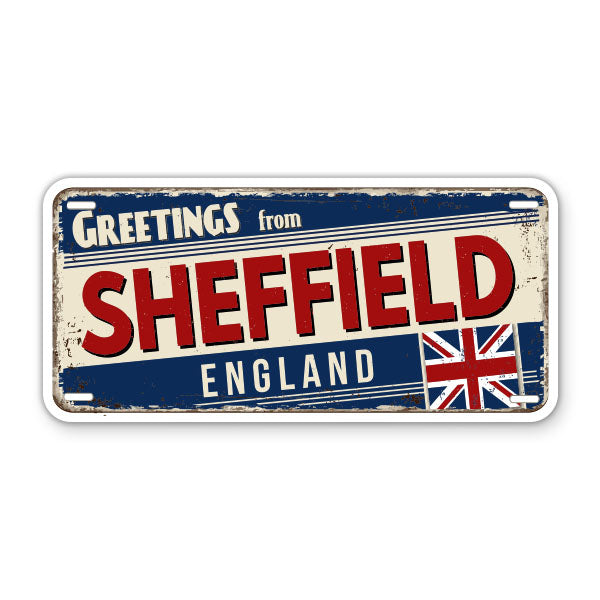 Greetings from Sheffield England Sticker