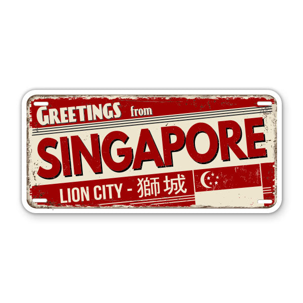 Greetings from Singapore Sticker