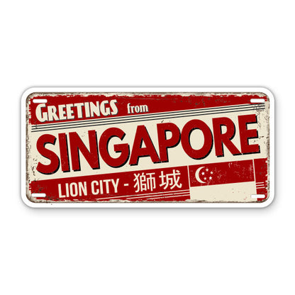 Greetings from Singapore Sticker