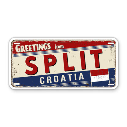 Greetings from Split Croatia Sticker