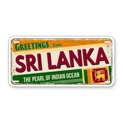 Greetings from Sri Lanka Sticker