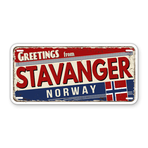Greetings from Stavanger Norway Sticker