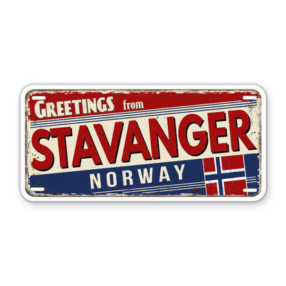 Greetings from Stavanger Norway Sticker