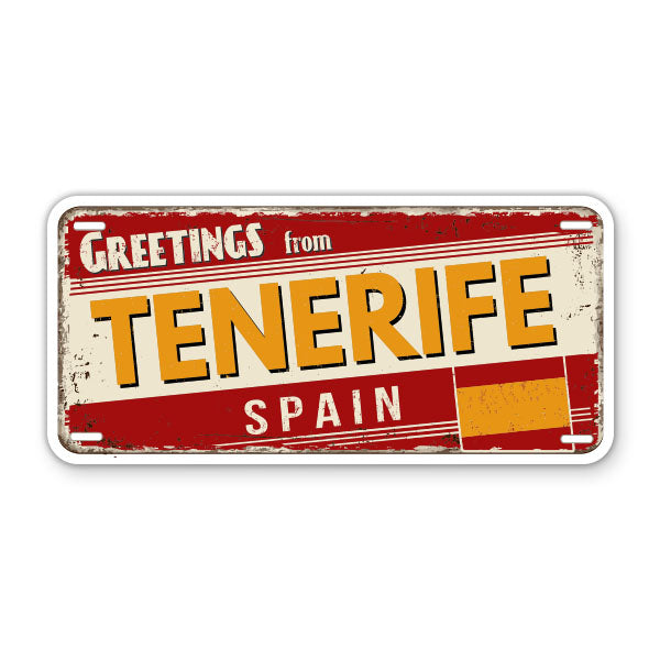 Greetings from Tenerife Spain Sticker