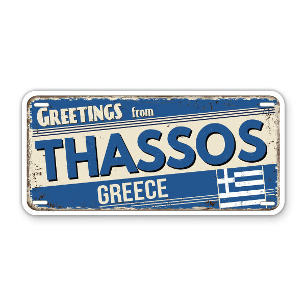Greetings from Thassos Greece Sticker