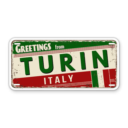 Greetings from Turin Italy Torino Sticker