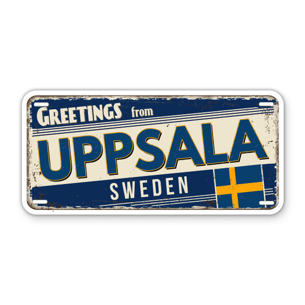 Greetings from Uppsala Sweden Sticker