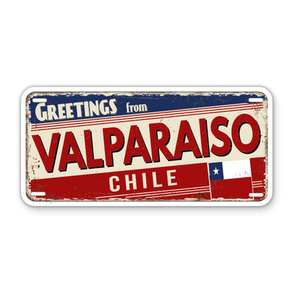 Greetings from Valparaiso Chile Sticker