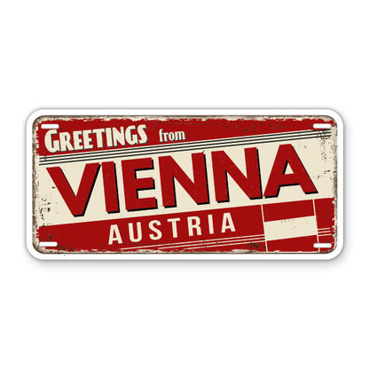 Greetings from Vienna Austria Sticker