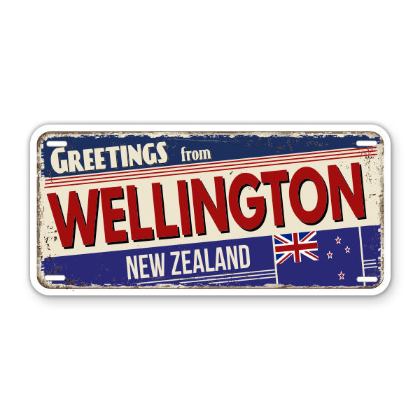 Greetings from Wellington New Zealand Sticker