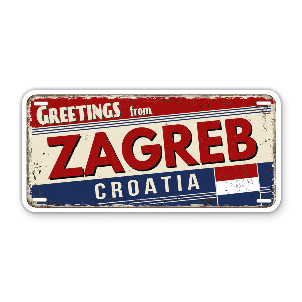 Greetings from Zagreb Croatia Sticker