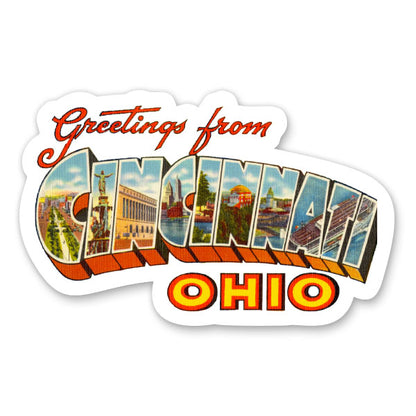 Greetings from Cincinnati Ohio Sticker
