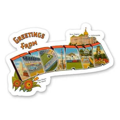 Greetings from Indiana Sticker