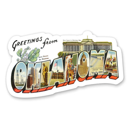 Greetings from Oklahoma Sticker