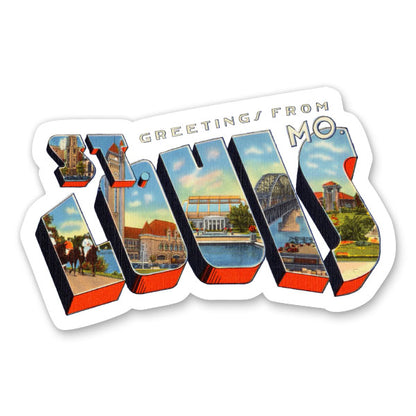 Greetings from St. Louis Missouri Sticker