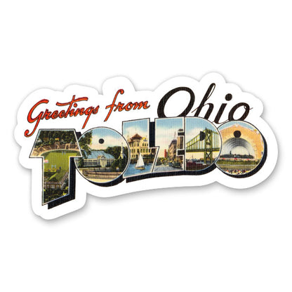 Greetings from Toledo Ohio Sticker