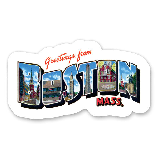 Greetings from Boston Sticker