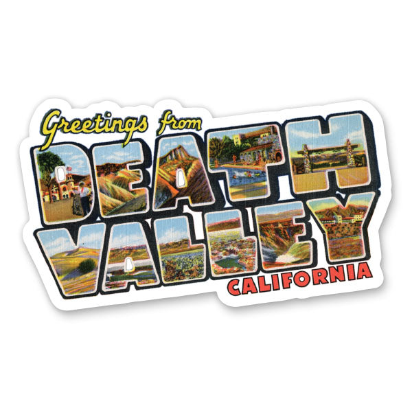 Greetings from Death Valley California Sticker