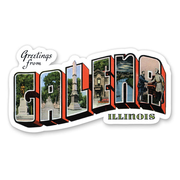 Greetings from Galena Illinois Sticker