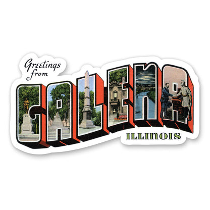 Greetings from Galena Illinois Sticker