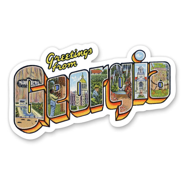 Greetings from Georgia Sticker