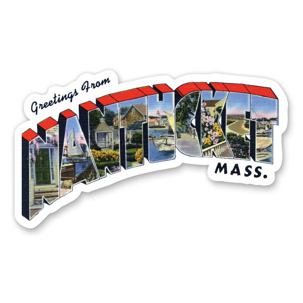 Greetings from Nantucket Sticker