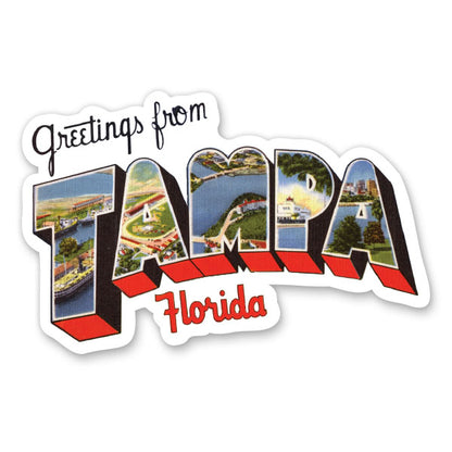 Greetings from Tampa Florida Sticker