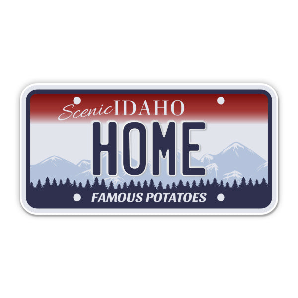Home Idaho License Plate Style Sticker