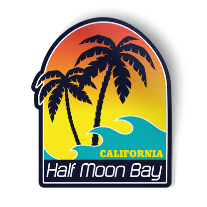 Half Moon Bay California Sticker