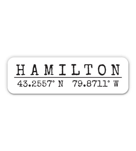 Hamilton Canada Sticker