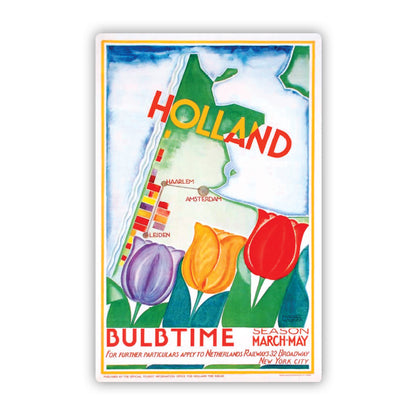 Holland Vintage Travel Sticker