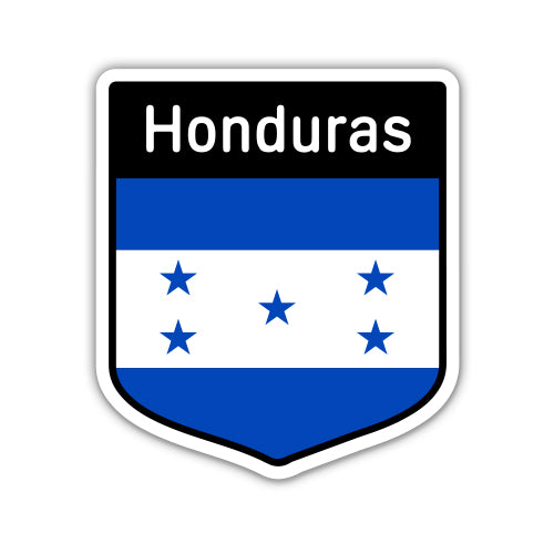 Honduras Flag Shield Sticker