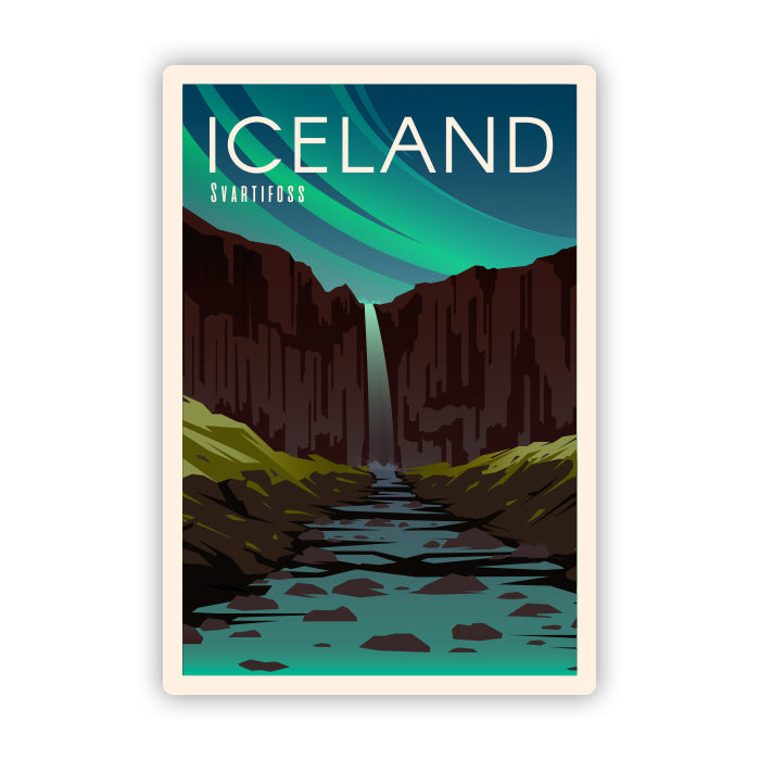 Iceland Travel Sticker
