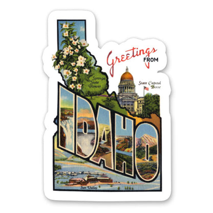 Greetings from Idaho Sticker