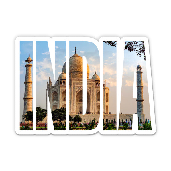 India Taj Mahal Sticker