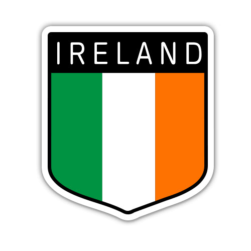 Ireland Flag Shield Sticker