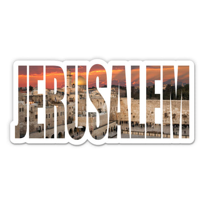 Jerusalem Israel Sticker