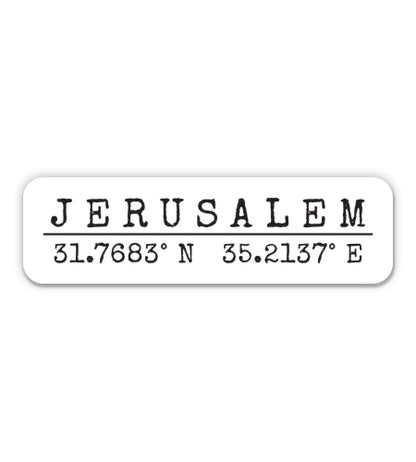 Jerusalem Israel Sticker