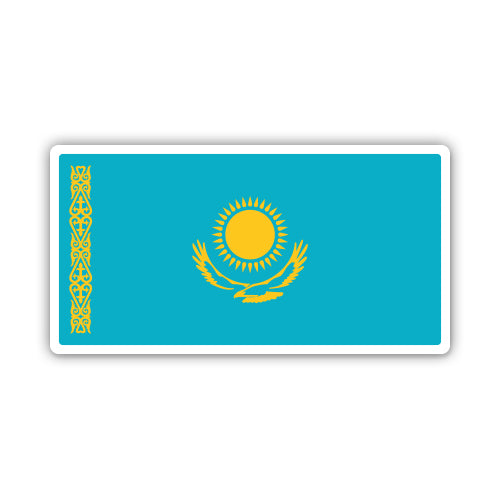 Kazakhstan Flag Sticker